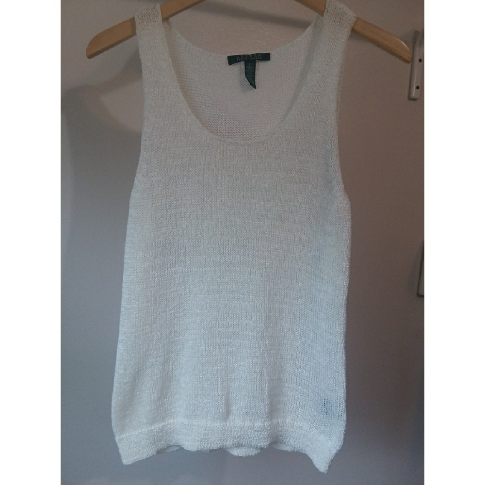 Lauren by Ralph Lauren Crochet Tank